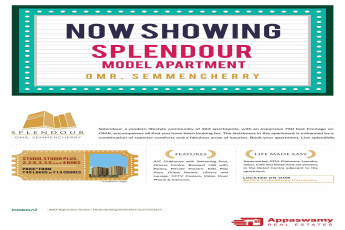 Model apartment ready for show at Appaswamy Splendour in Chennai